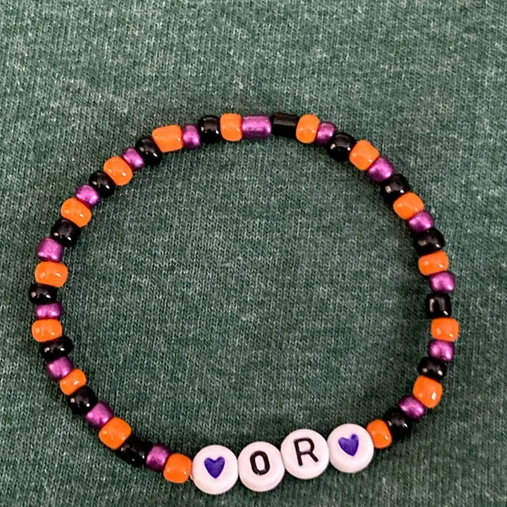 Halloween Stack Heishi Stretch Bracelets Trick or Treat